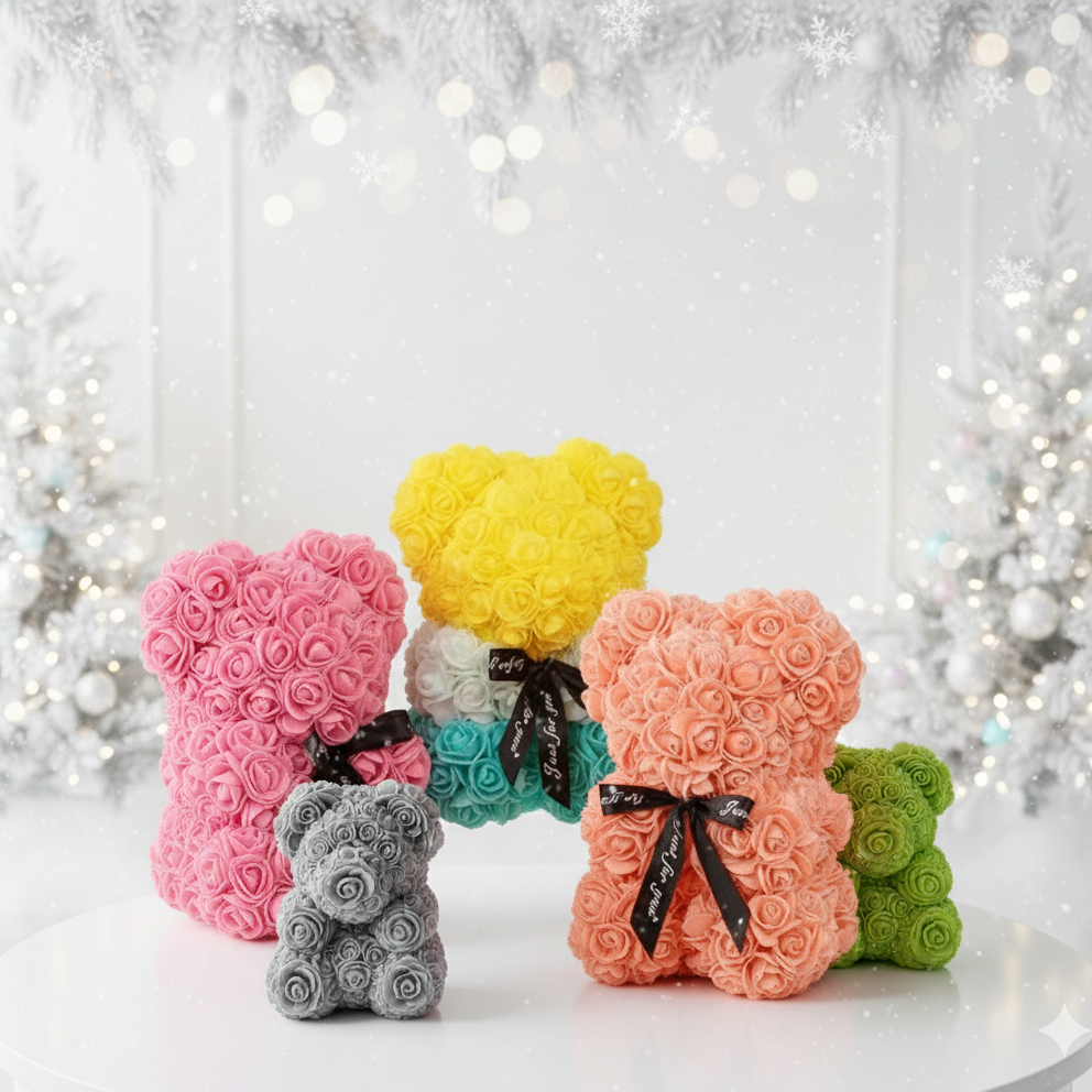 🌹 Artificial Rose Bear