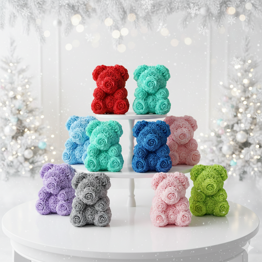 🌹 Artificial Rose Bear