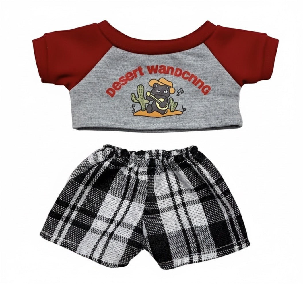 🌹 COOL T-shirt & pants-suit for Plush Doll